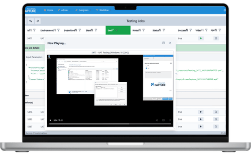 Access Capture Testing screenshot - Access IT USA